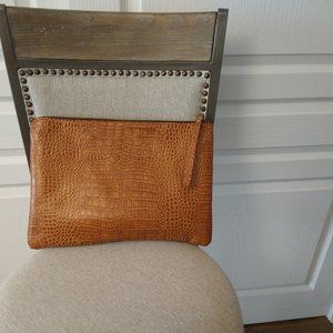 Brown Leather Lap Top Satchel